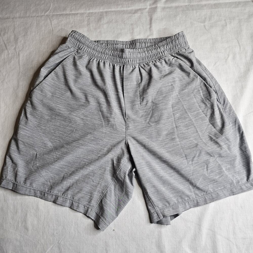 Lululemon Men's Pace Breaker Linerless Shorts 7" Heathered Grey S Activewear